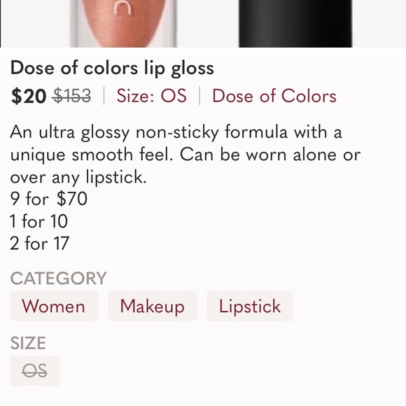 Dose of colors lip gloss - Picture 5 of 5